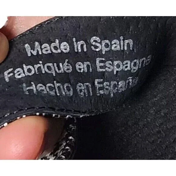 Free People Houndstooth Addison Platform Ankle Strap Size EU 38 US 8 - Picture 9 of 10